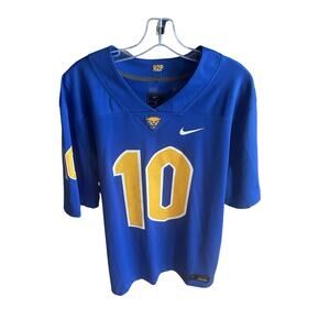 Men’s Nike Eli Holstein #10 Pitt Panthers NCAA Football Jersey Sz XL - Blue